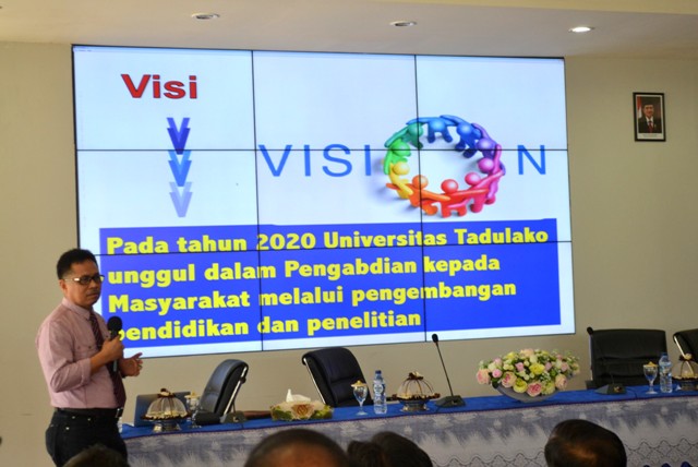 Paparkan Visi Untad, Rektor : Pentingnya Persamaan Persepsi Untuk Visi Untad 2020