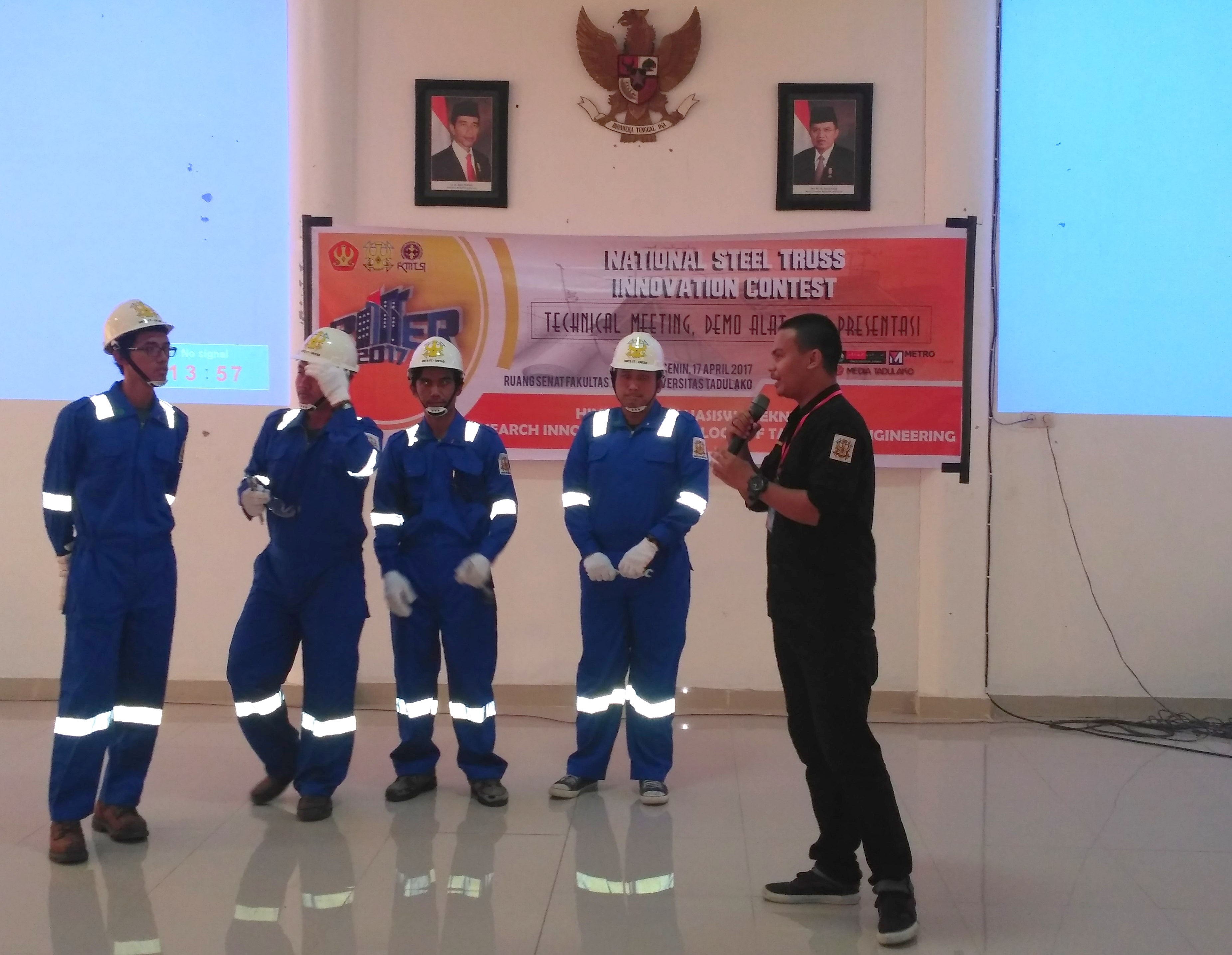 Himpunan Mahasiswa Teknik Sipil Untad Selenggarakan National Steel Truss Innovation Contest