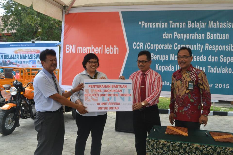 Peresmian Taman Belajar dan Penyerahan CCR BNI