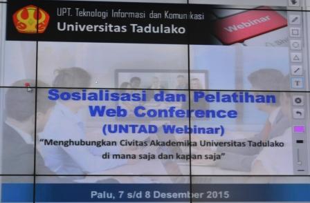 UPT TIK Sosialisasikan UNTAD Webinar
