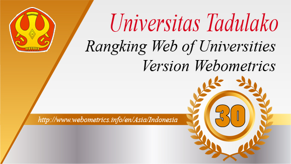 Untad Raih Peringkat 30 dalam Webometrics