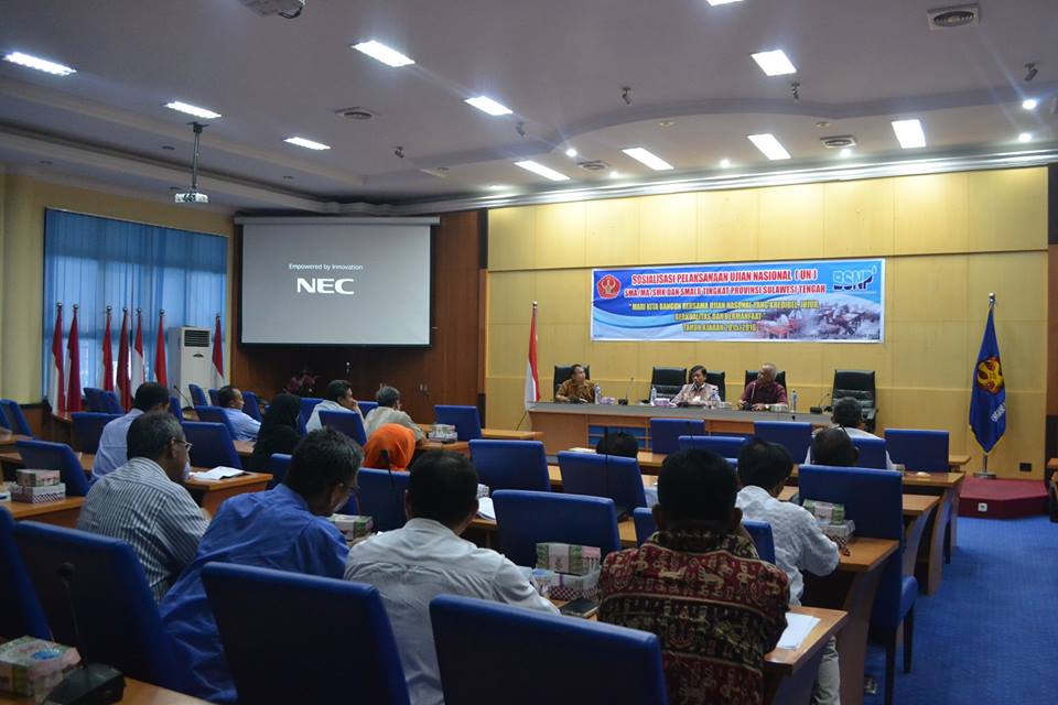 Sosialisasi Pelaksanaan UN SMA/MA/SMK dan SMALB di Untad