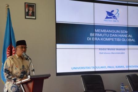 Staf Khusus Menristekdikti Beri Kuliah Umum di Untad