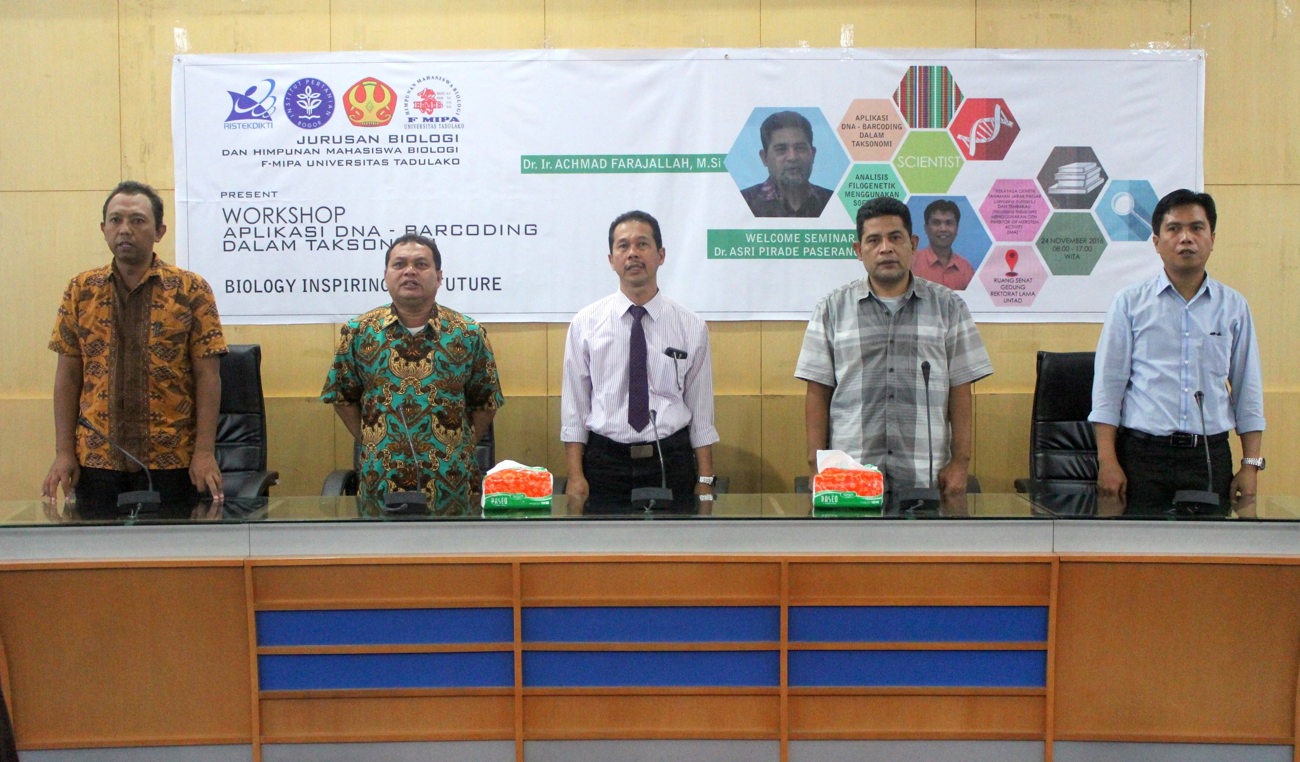 FMIPA Jurusan Biologi Untad Selenggarakan Workshop Aplikasi DNA Barcoding