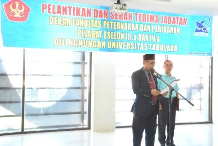 Rektor Lantik Dekan Fapetkan dan Enam Pejabat Struktural