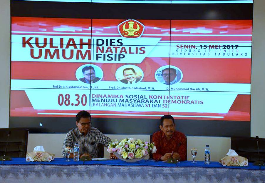 Kuliah Umum Dies Natalies FISIP Untad Hadirkan Pakar Sosiologi Asal UNAIR