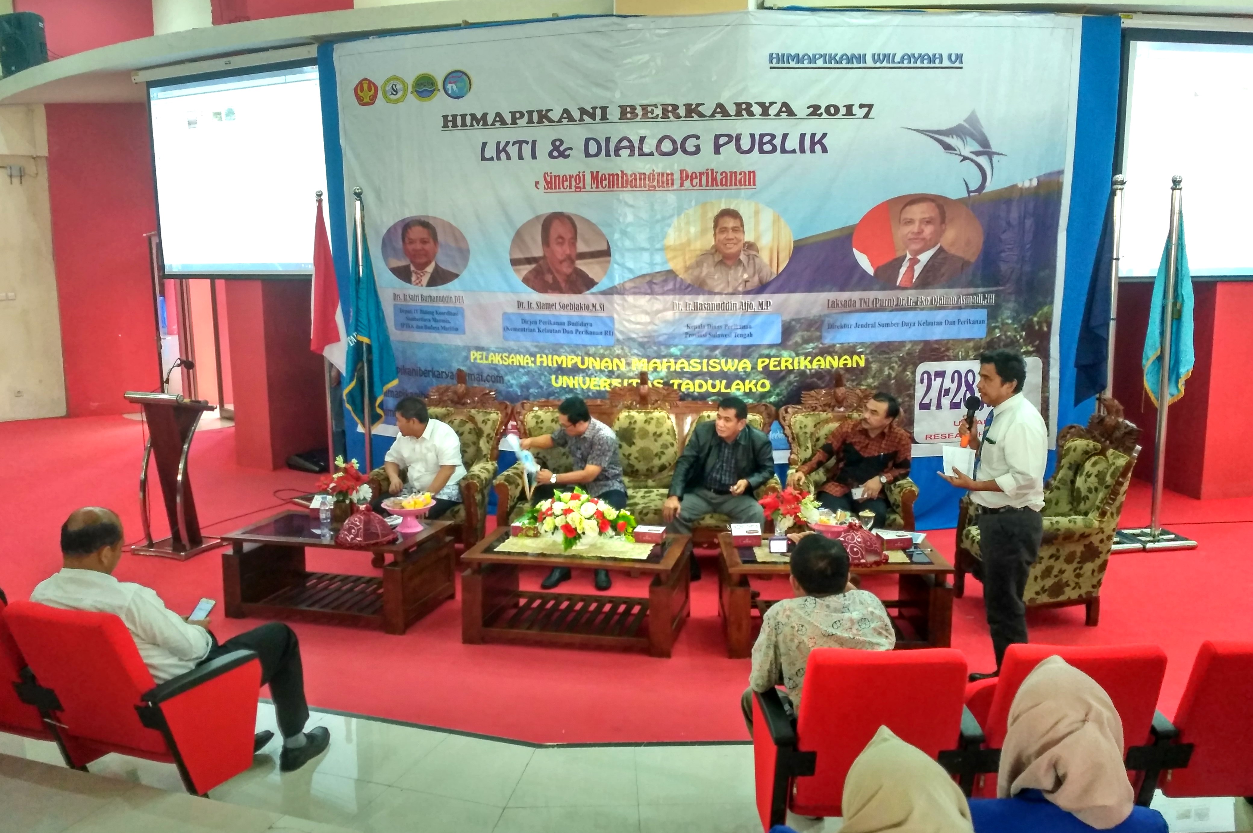 Untad Jadi Tuan Rumah Dialog Publik Himpunan Mahasiswa Perikanan Indonesia Regional VI