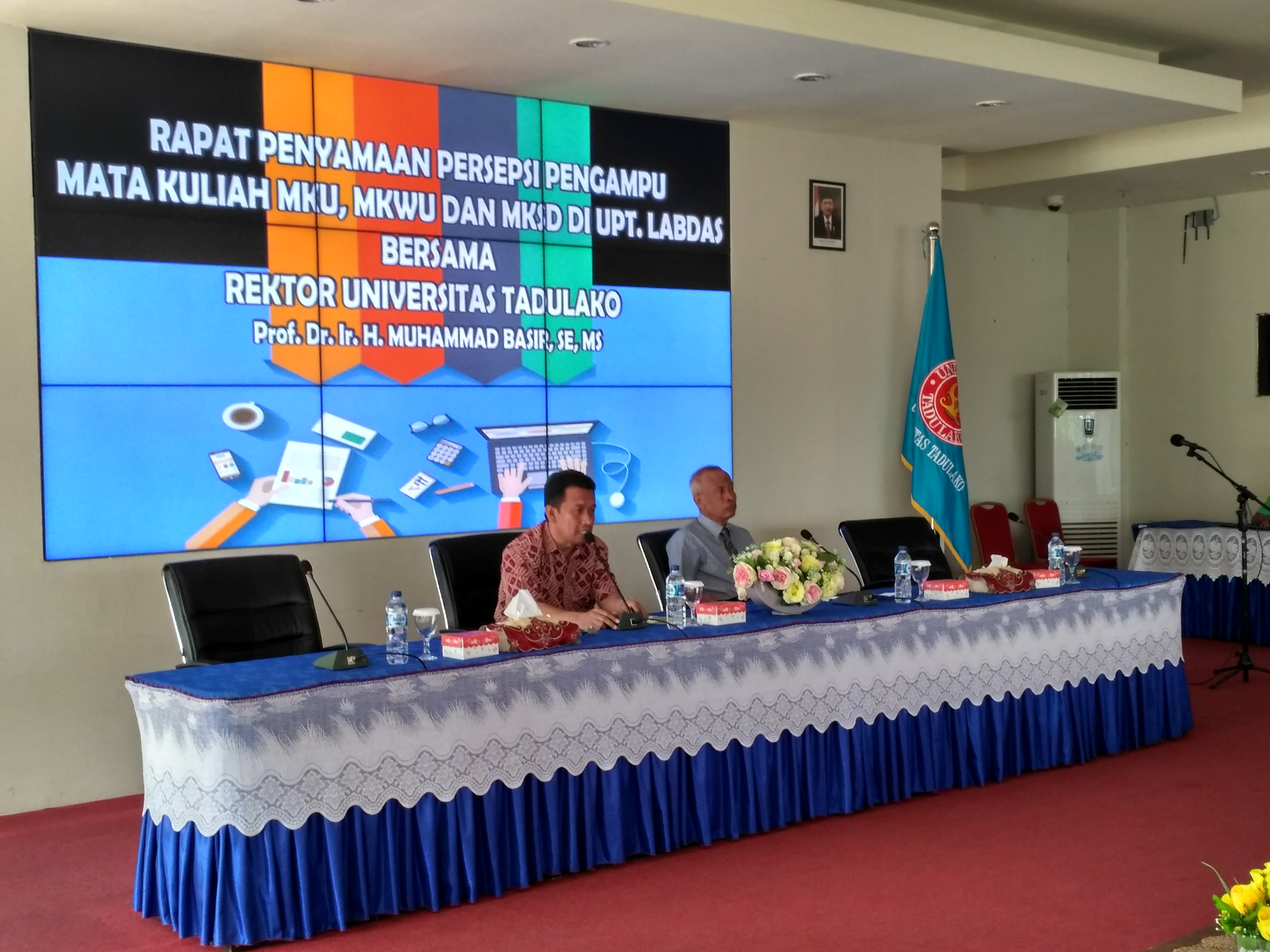 UPT. Labdas Gelar Rapat Penyamaan Persepsi Mata Kuliah Kepada Dosen BLU Untad