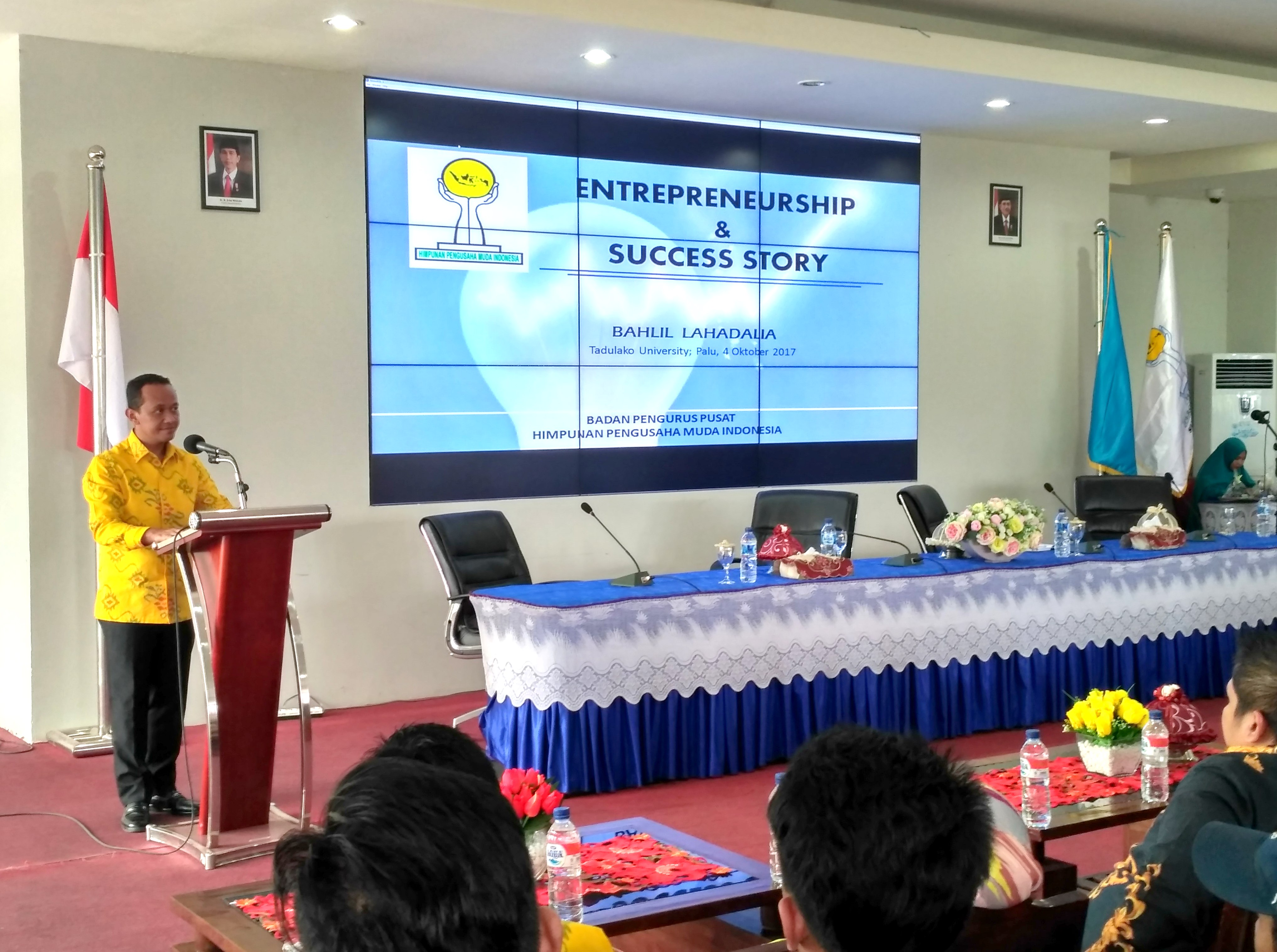 HIPMI Perguruan Tinggi Sulawesi Tengah Ajak Mahasiswa Untuk Jadi Pengusaha