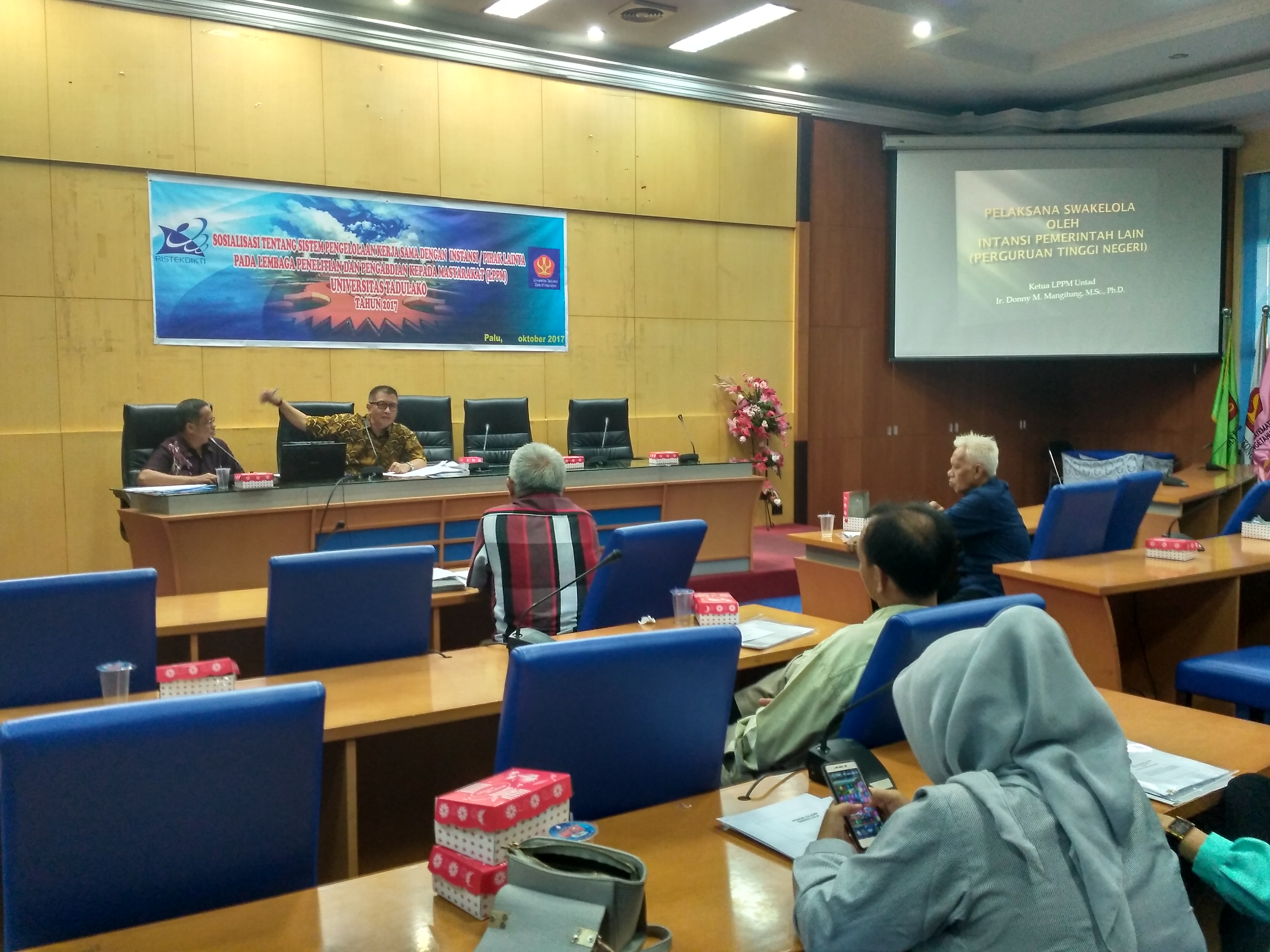 LPPM Untad Gelar Sosialisasi Sistem Pengelolaan Kerjasama Bersama Berbagai Instansi