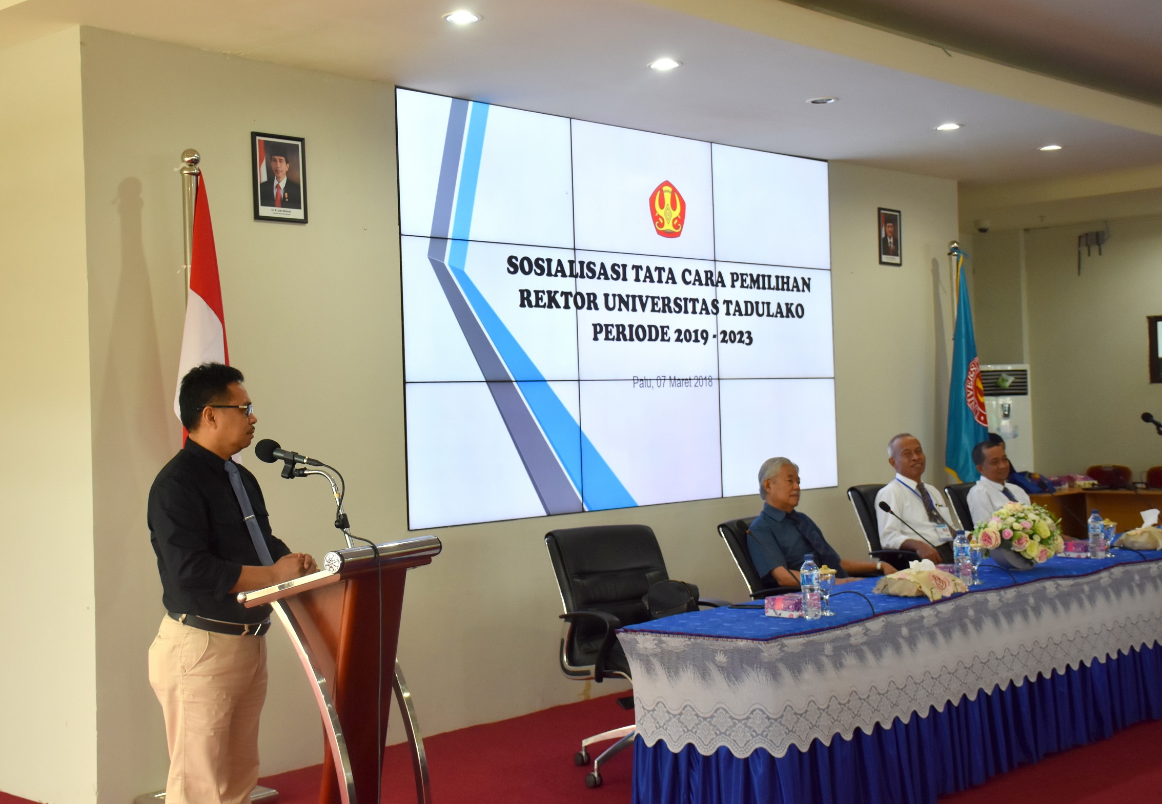 Universitas Tadulako Sosialisasikan Tata Cara Pemilihan Rektor Untad Periode 2019 – 2023