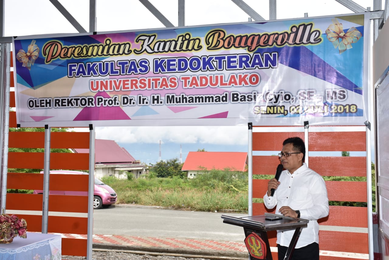 Rektor Untad Resmikan Sembilan Kantin Baru di Wilayah Universitas Tadulako