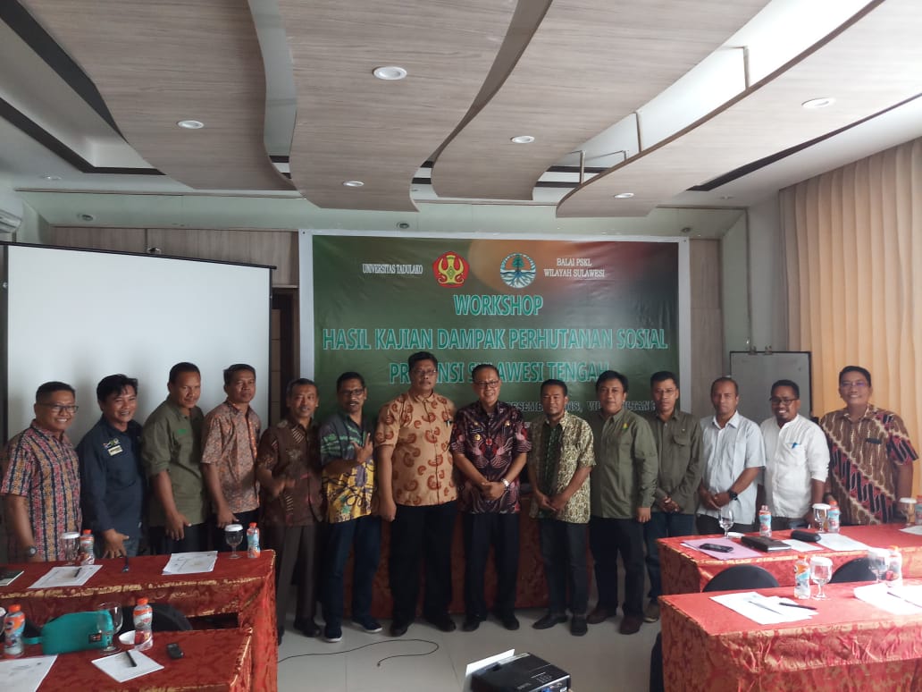 Workshop Kerjasama Untad & Badan PSKL Sulawesi Paparkan Hasil Kajian Dampak Perhutanan Sosial Di Sulteng