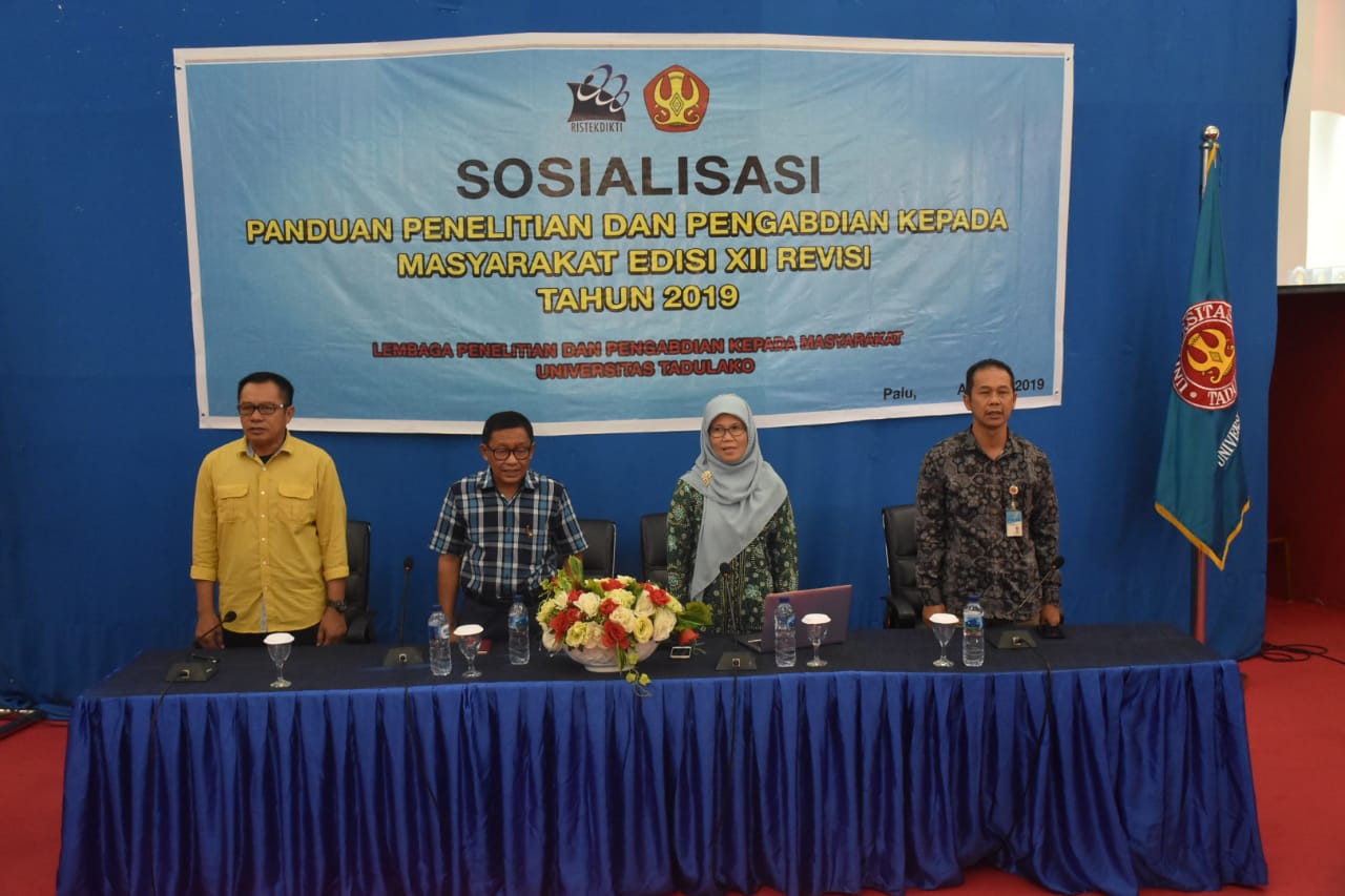 Ristekdikti Bersama LPPM Untad Sosialisasikan Panduan Penelitian & Pengabdian Kepada Masyarakat Edisi XII Revisi Tahun 2019
