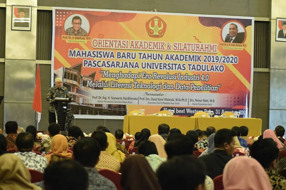 Pascasarjana Untad Gelar Orientasi Akademik & Pembukaan Masa Perkuliahan Mahasiswa Baru Angkatan 2019/2020
