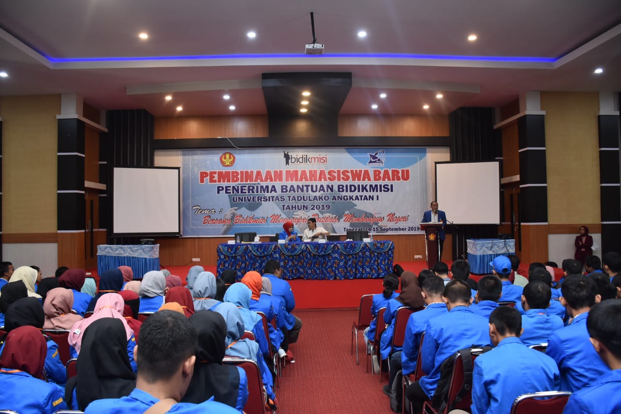 Sebanyak 1.506 Mahasiswa Penerima Beasiswa Bidikmisi Untad Terima Bimbingan Dan Pembinaan