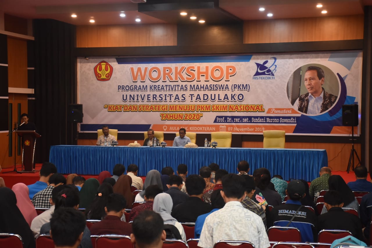 Workshop Program Kreativitas Mahasiswa Untad Bahas Kiat Dan Strategi Menuju PKM SKIM Nasional