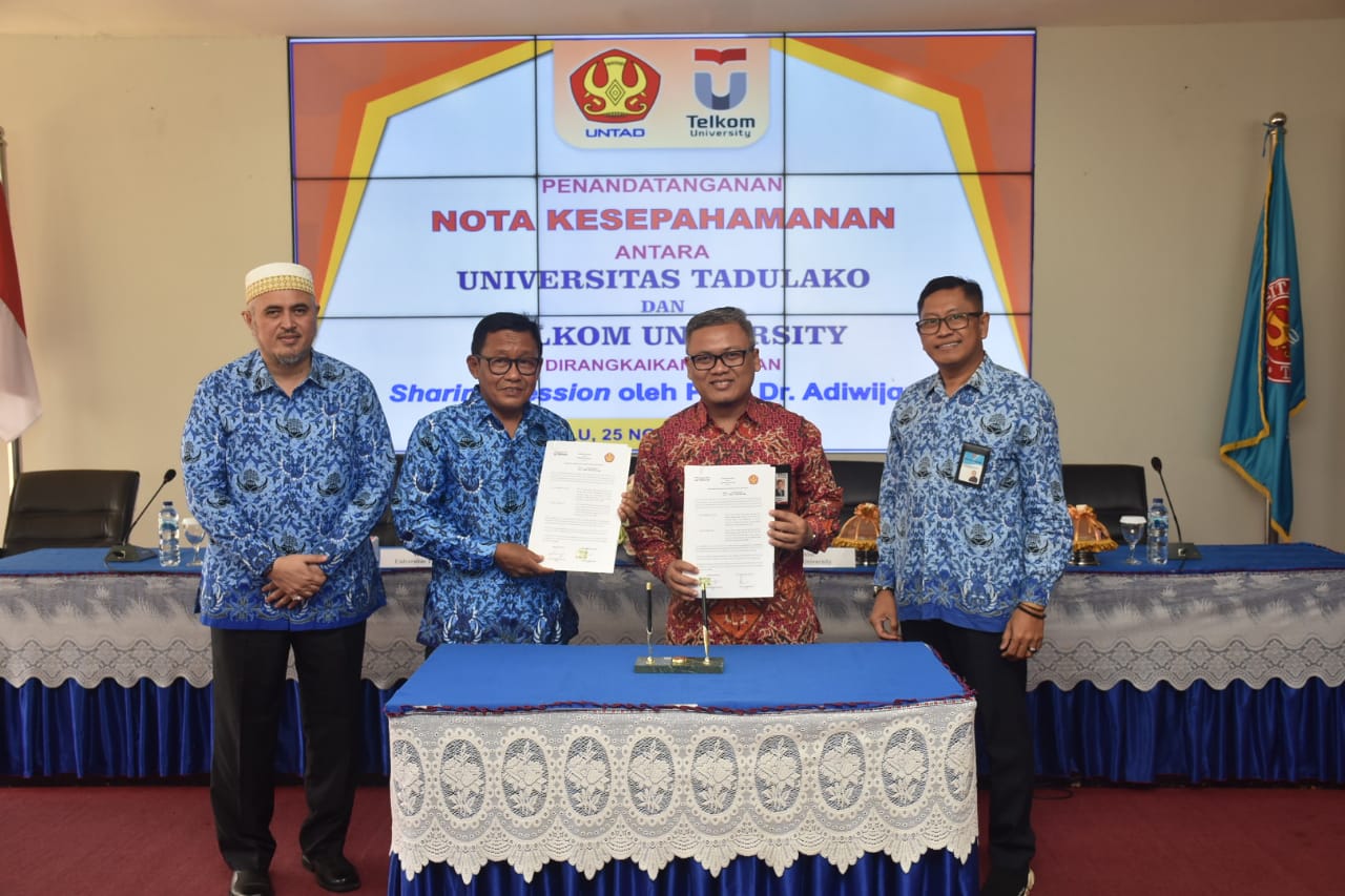 Untad & Universitas Telkom Jalin Kerjasama Di Bidang Pengajaran, Penelitian Dan Pengabdian Kepada Masyarakat