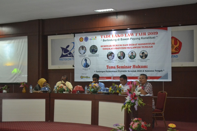 Tadulako Law Fair 2019 Gelar Seminar Hukum & Lomba Debat Terkait Konstitusi Tingkat Sulawesi Tengah